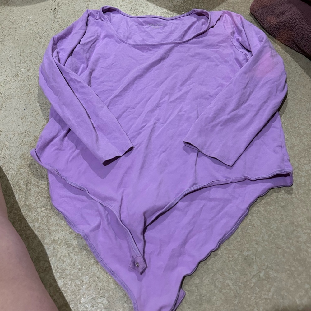 Ava & Viv Purple long Sleeve Bodysuit